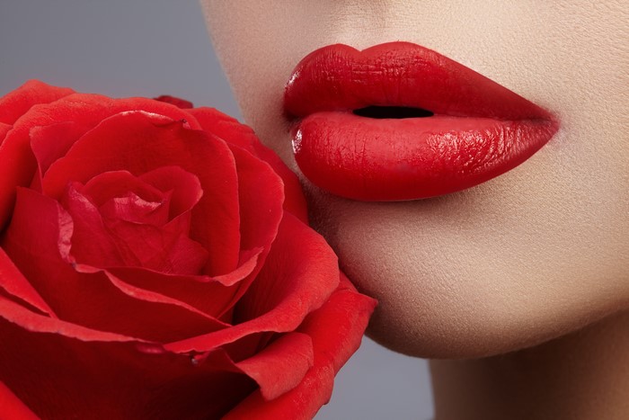 Red Rose and Red Lips