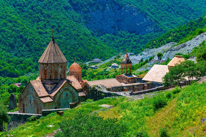 4K Dadivank Monastery in Armenia Mountains