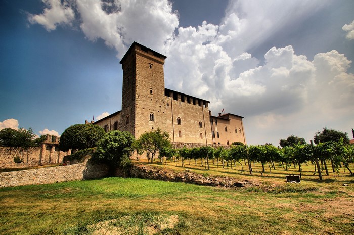 4K Borromeo Palace, Angera, Lombardia, Italy