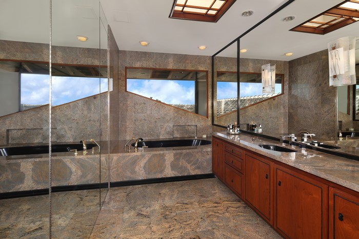 Modern Bathroom with Bathtub and Double Vanity