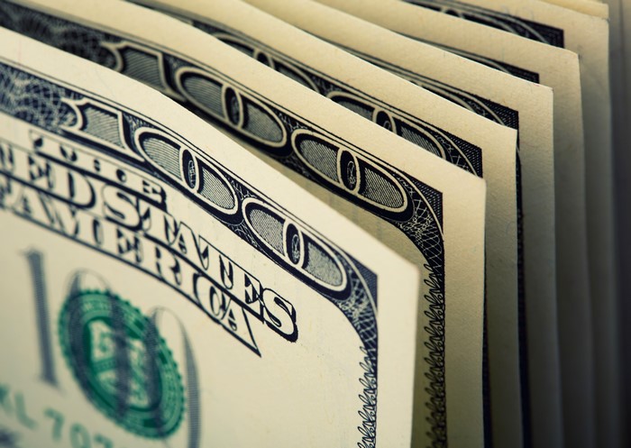 Closeup of 100 Dollar Bills