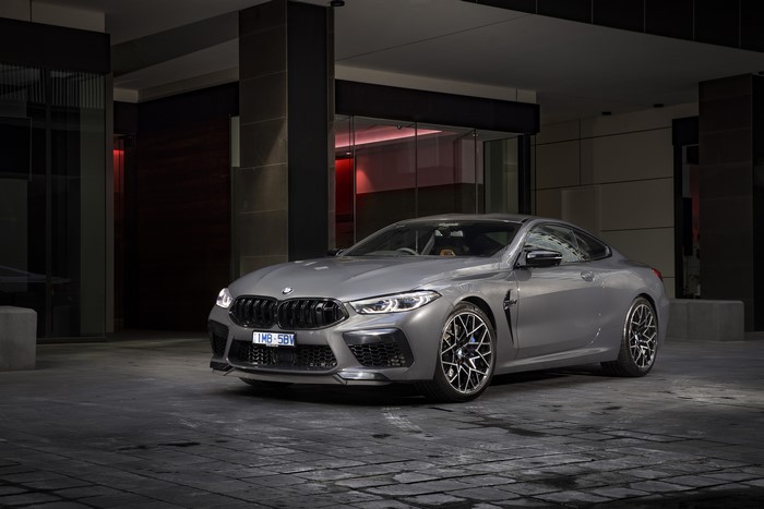 Grey BMW M8 Coupe