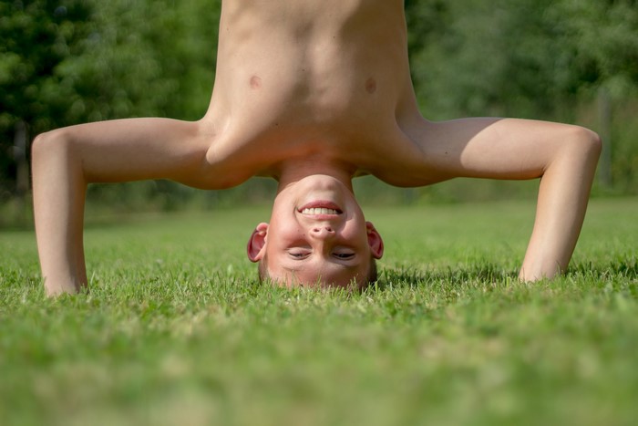 Grass Boys Hands Smile