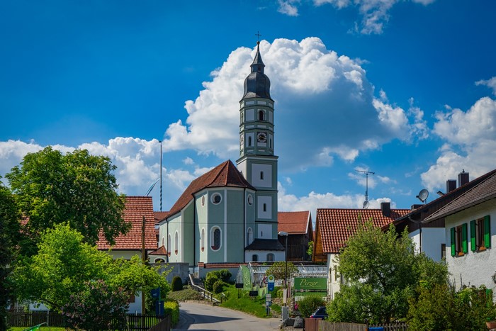 Church in a Bavarian Village