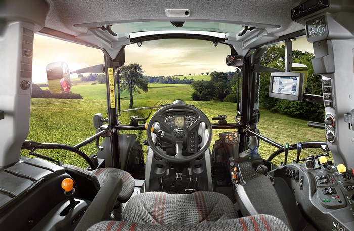 4K Steyr 4120 Multi Tractor Interior View