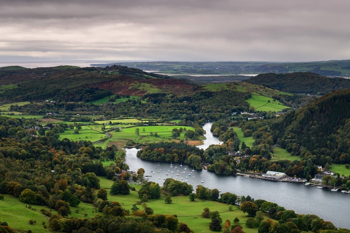 Lake Windermere and Gummer's How, Lake District, England