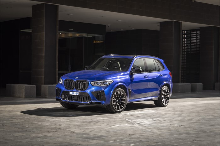 Blue 2020 BMW X5 M Competition Crossover