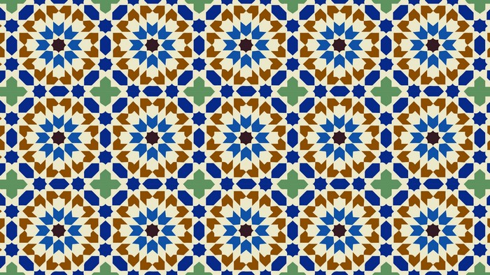 Islamic Geometric Pattern Tracery Texture