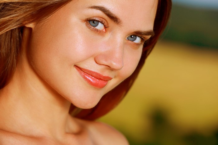 4K Polina Kadynskaya with Brown Hair