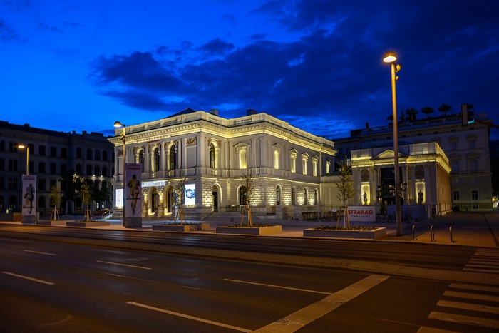 Vienna National Opera House at Night