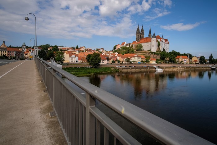 Meissen Cathedral and Castle above Elbe River, Germany