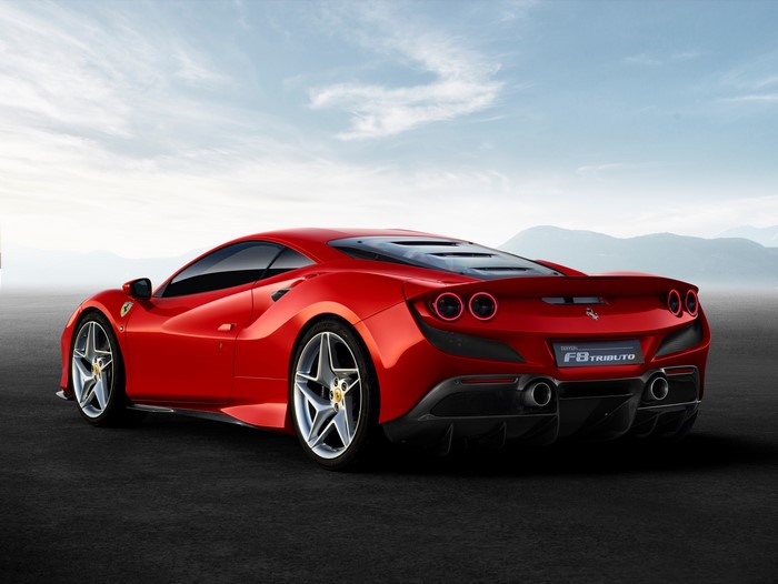 Ferrari F8 Tributo back view