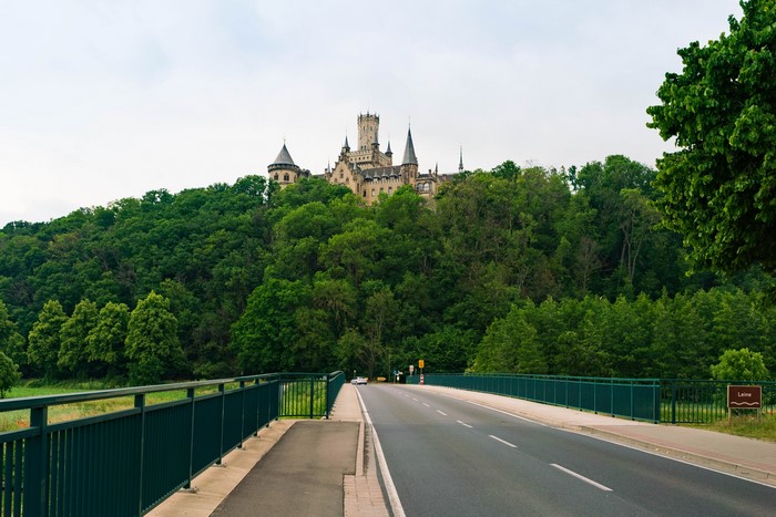 Marienburg Castle road in Pattensen, Germany
