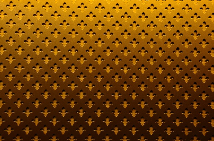 Gold Fleur-de-lis Pattern Texture
