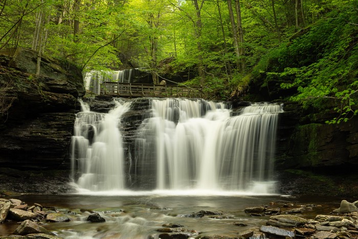 Mohawk Falls, Colebrook, New Hampshire, USA