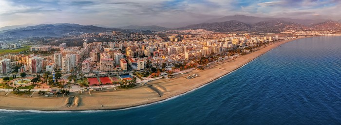 Torre del Mar, Andalusia, Spain from above
