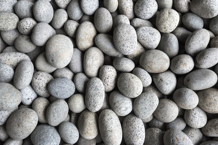 Pile of Smooth River Stones Texture