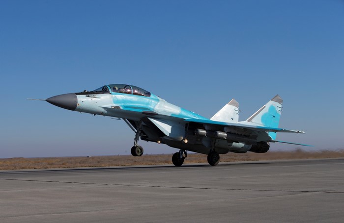 Mikoyan MiG-35 Fighter Jet Taking Off