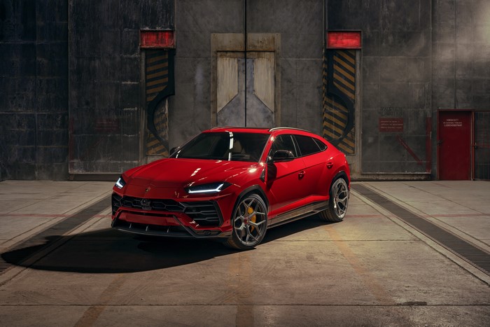 Red Lamborghini Urus SSUV Crossover