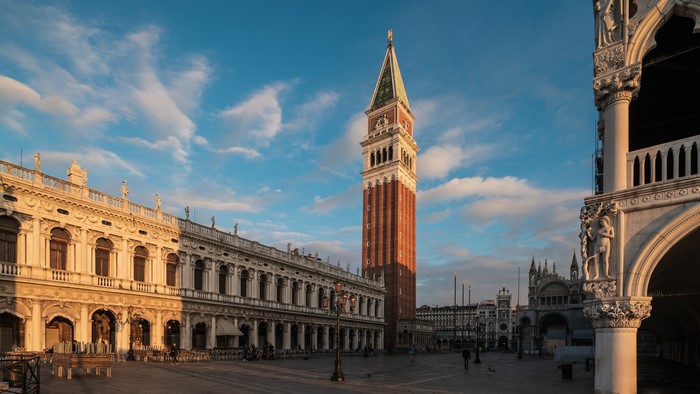 St Mark's Square with Campanile in Venice, Italy