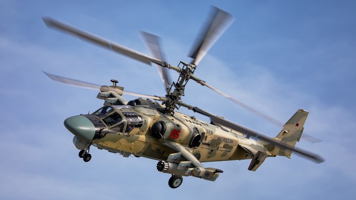 4K Ka-52 Alligator Russian Helicopter Flight