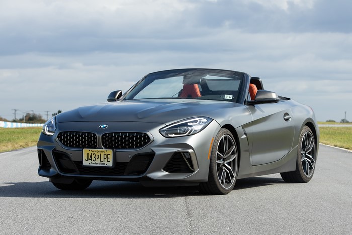 Grey BMW Z4 M40i Roadster on Asphalt
