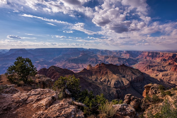 4K View of Grand Canyon Sky and Crags