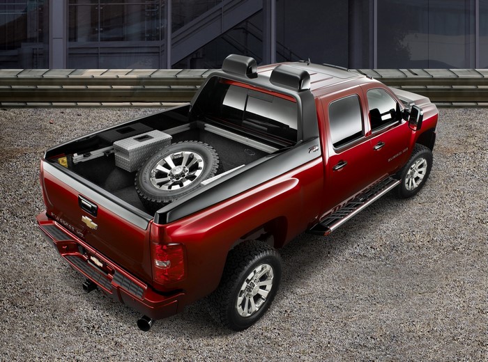 Red Chevrolet Silverado Z71 Crew Cab Concept Pickup Truck