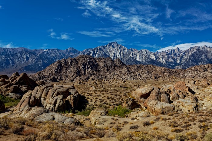 Alabama Hills, California Mountains and Stones