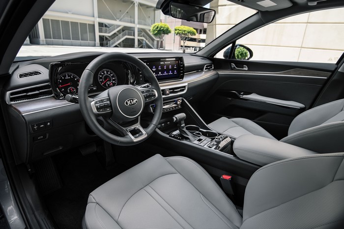 Interior of a 2020 Kia K5 EX