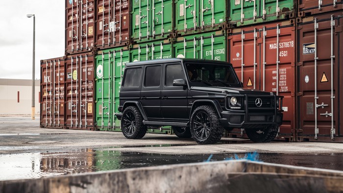 Black Mercedes-Benz G63 AMG G-Class SUV