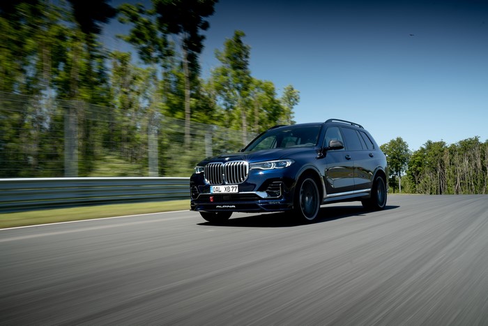 Alpina XB7 on a race track