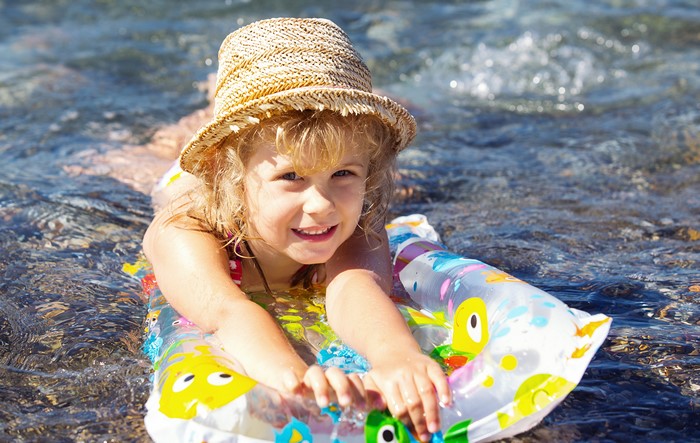 Little girls Swims Hat Glance