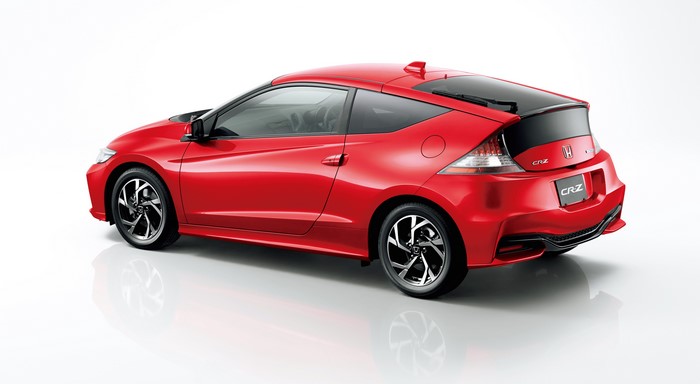 Red Honda CR-Z Coupe on Gray Background