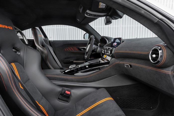 Interior of a 2020 Mercedes-Benz AMG GT Black Series Coupe