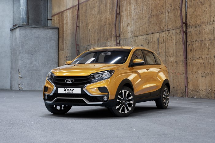 Yellow Lada XRAY Cross Crossover