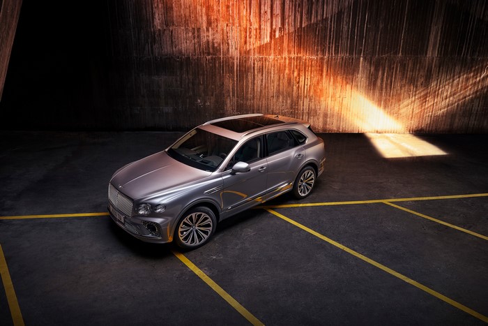 Bentley Bentayga V8 Crossover from Above
