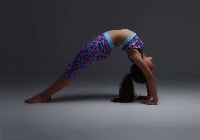 4K Gymnastics Stretch Exercise Pose