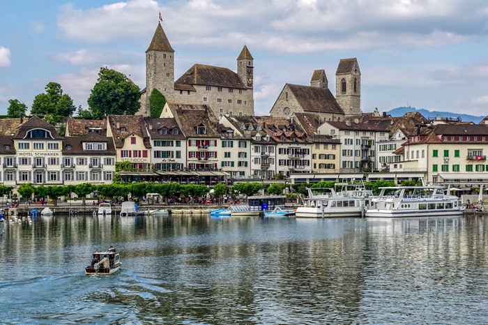 Castle Rapperswil on Lake Zurich, Switzerland