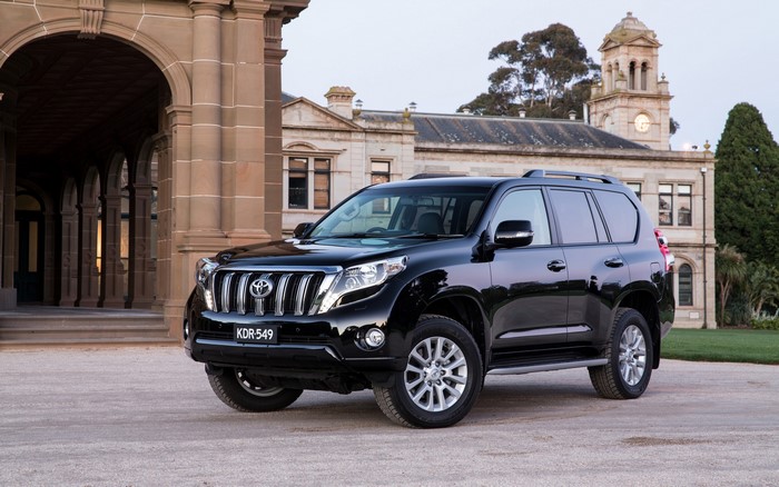Black Toyota Land Cruiser Prado SUV