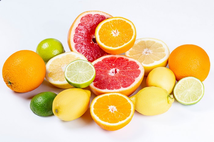 Citrus fruits: Limes, Lemons, Grapefruit, and Oranges