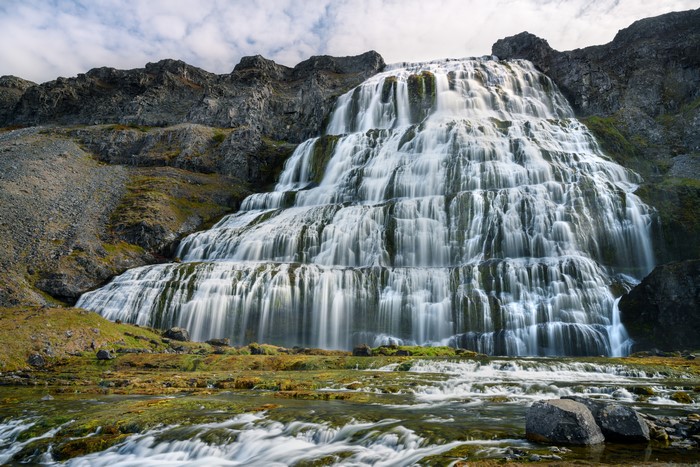 Dynjandi Waterfall in Iceland