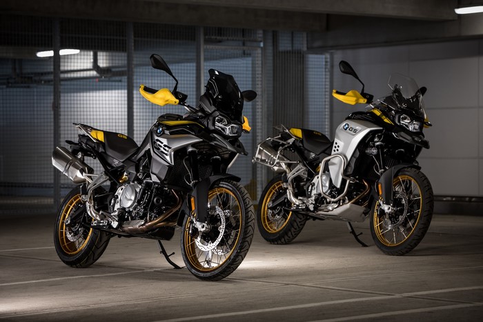 Two BMW F 850 GS 40 Years GS Edition Motorcycles