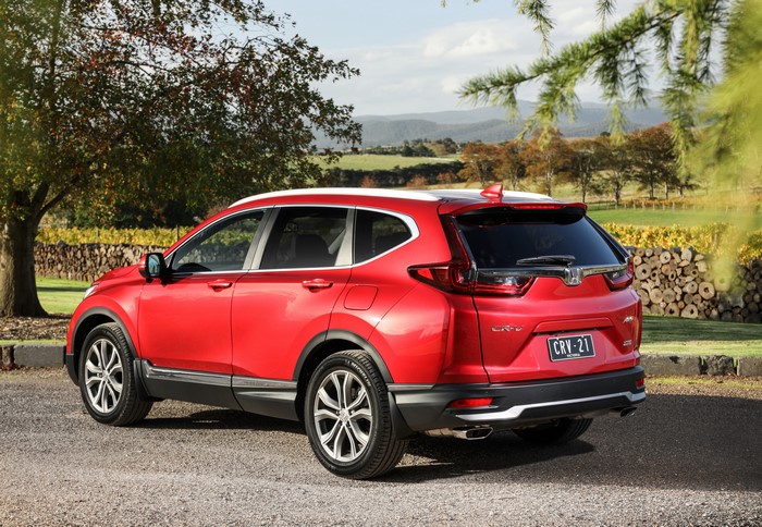 Red Honda CR-V VTi LX AWD AU-spec Crossover