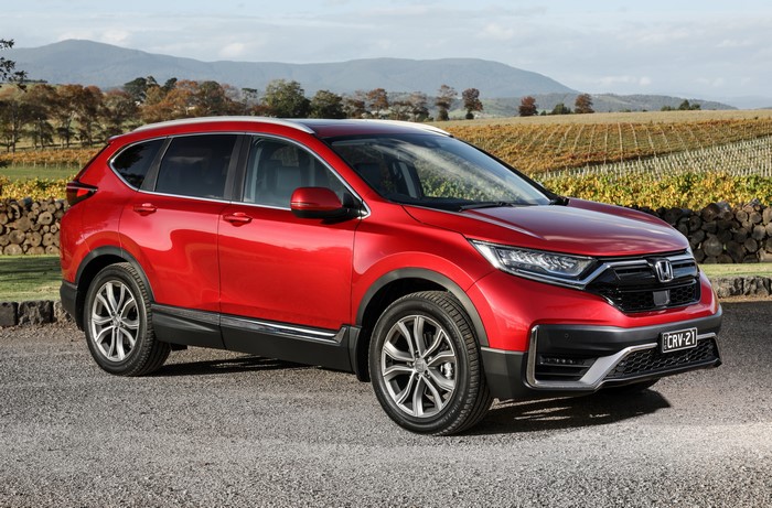 Red 2020 Honda CR-V VTi LX AWD AU-spec
