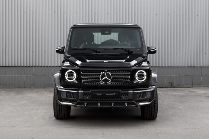 Black Mercedes-Benz G-Class G 350 d Front View