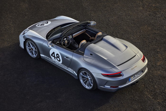 Porsche Speedster 991 2019 from above
