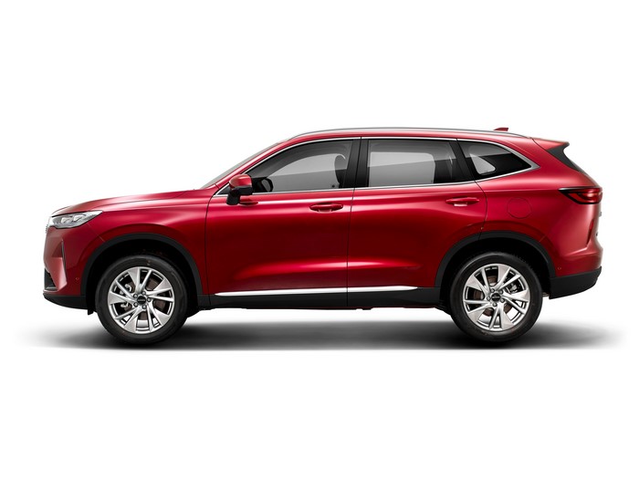 2020 Haval H6 Red Metallic Crossover Side View