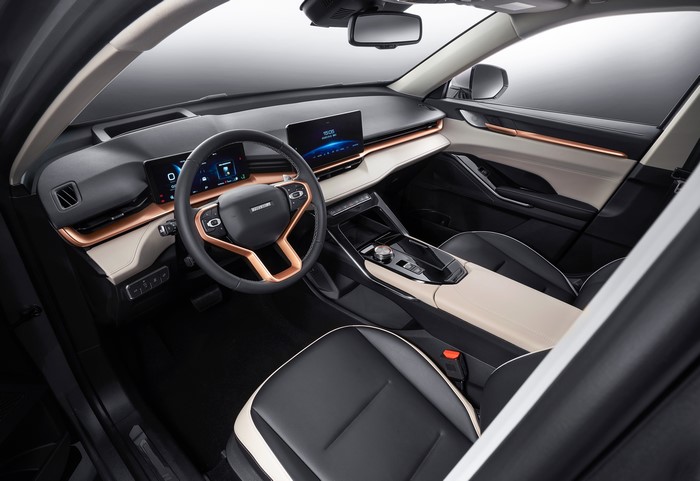 Interior of a Haval H6 Crossover