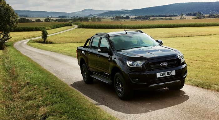 Ford Ranger Limited Black Edition Pickup Truck on Road